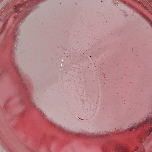 FINAL PRICE Fenton Cranberry 9 inch Ruffled Basket - Picture 4 of 4